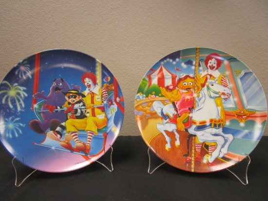 Lot of 2  Melamine McDonald Carnival Plates