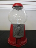 Vintage Cast Metal Gumball Machine.