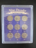 Nine Decades of the American Nickels 1910-1990