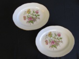 Lot of 2 Vintage China Platters