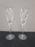 Lot of 2 Waterford Crystal Wine Goblets