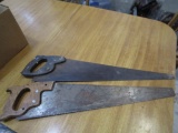 Lot of 2 Vintage Handsaws