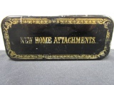 Vintage New Home Attachments Metal Box