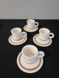 Lot of 4 Espresso Cup Sets