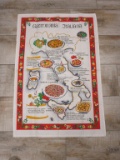 Large Linen Gastronomia Italiana Wall Hanger