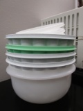 Lot of 9 Jello-O Molds & 1 Tupperware Bowl