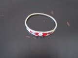 Mexican 925 Sterling Silver Mosaic Cuff