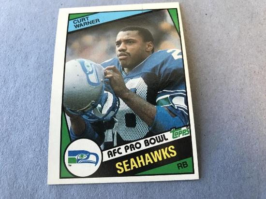 CURT WARNER Seahawks 1984 Topps Football ROOKIE