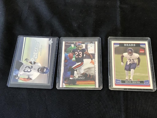 DEVIN HESTER Bears Lot of 3 Football Cards rookies
