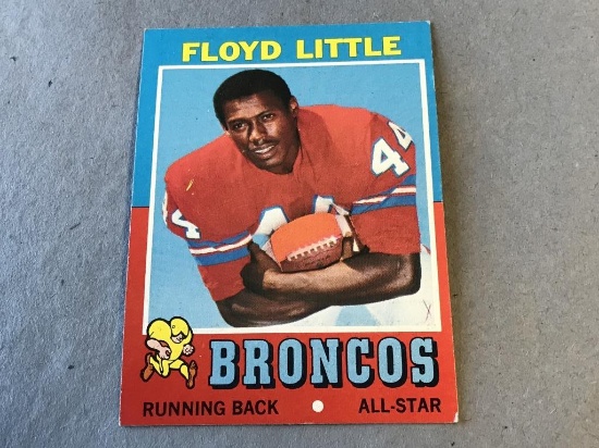FLOYD LITTLE Broncos 1971 Topps Football Card