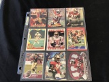 JERRY RICE & TERRELL OWENS Lot of 9 Football Cards