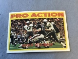 ROGER STAUBACH Cowboys HOF 1972 Topps Pro Action