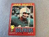 JAKE SCOTT Dolphins 1971 Topps ROOKIE Card