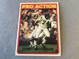 TERRY BRADSHAW Steelers HOF 1972 Topps Pro Action