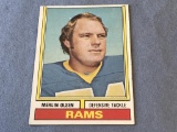 MERLIN OLSEN Rams 1974 Topps Football Card