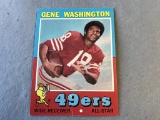 GENE WASHINGTON 49ers 1971 Topps Football Card