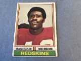 CHARLIE TAYLOR Redskins 1974 Topps Football Card,