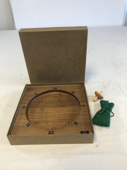 Vintage crestline Wood  roulette Wheel Game