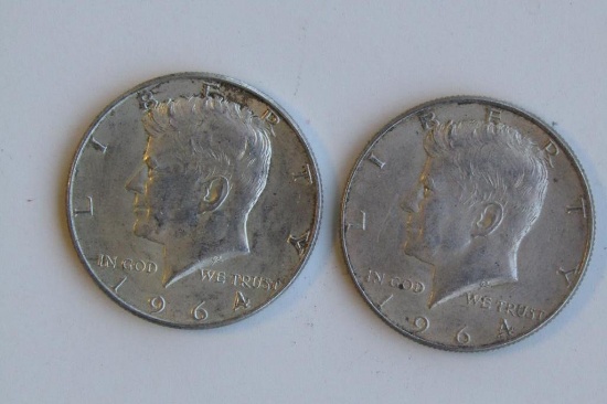 Lot of (2) 1964 Kennedy 50C