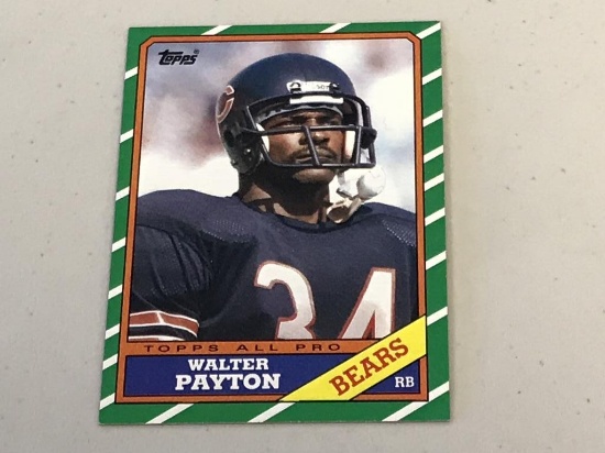 WALTER PAYTON 1986 Topps Football Card