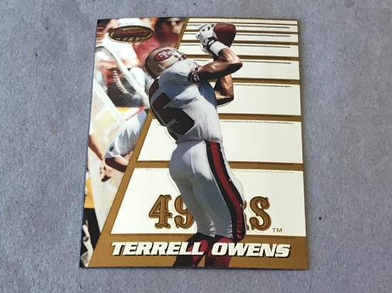 TERRELL OWENS 49ers 1996 Bowman Best Rookie Card-