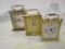 Lot of 3 Vintage Gold Tone Clocks Incl. 1 Bulova