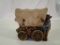 Vintage Plaster Stage Coach Coin Bank