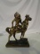 Vintage Brass Indian Raider Figure