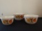 Lot of 3 Vintage Capri Stacking Stoneware Bowls