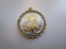 Gold Plated 1943 Walking Liberty 50 Cent Pendant