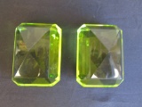 Lot of 2 Crystal Paper Weights
