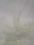 Lot of 3 Glass Vases