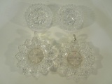 Lot of 4 Glass Trinket Dishes