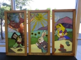 Lot of 3 Stained Glass 