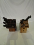 Lot of 2 Knife Block and Knives