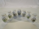 Lot of 7 Vintage Japanese Porcelain  Spice Jars