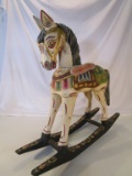 Decorative Child's Wood Rocking Horse