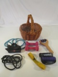 Small Basket Filled w/ Workout Accessories