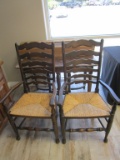 Lot of 2 Vintage Ladder Back Chairs made by Jaycee