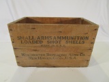 Vintage Wood Winchester Small Arms Ammo Box
