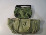 Lot of 2 Green Hand Bags
