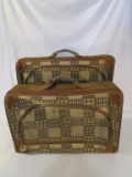 Lot of 2 Vintage Suitcases