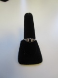 925 Silver Ring with Center Stone Sz 8.5