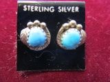 Native American Style Sterling Silver Earrings