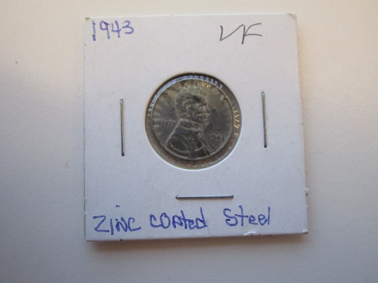 1943 Zinc Coat Steel Lincoln Penny