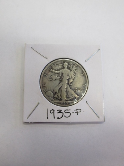 1935-P Walking Liberty Silver Half Dollar