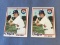 STEVE GARVEY 1978 Topps Baseball Card 350 Lot of 2