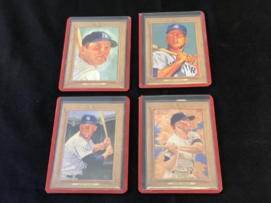 2007 TOPPS TURKEY RED LOT MICKEY MANTLE LOT OF 4