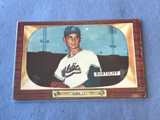 1955 Bowman Baseball ED BURTSCHY Athletics #120