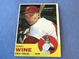 1963 Topps Baseball BOBBY WINE Phillies #71